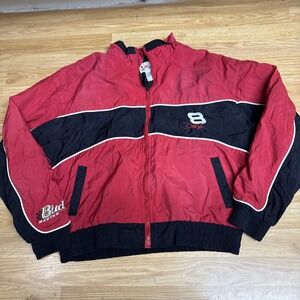 Vintage Chase Authentics Dale Earnhardt Jr #8 Nascar Racing Jacket Mens Size Med